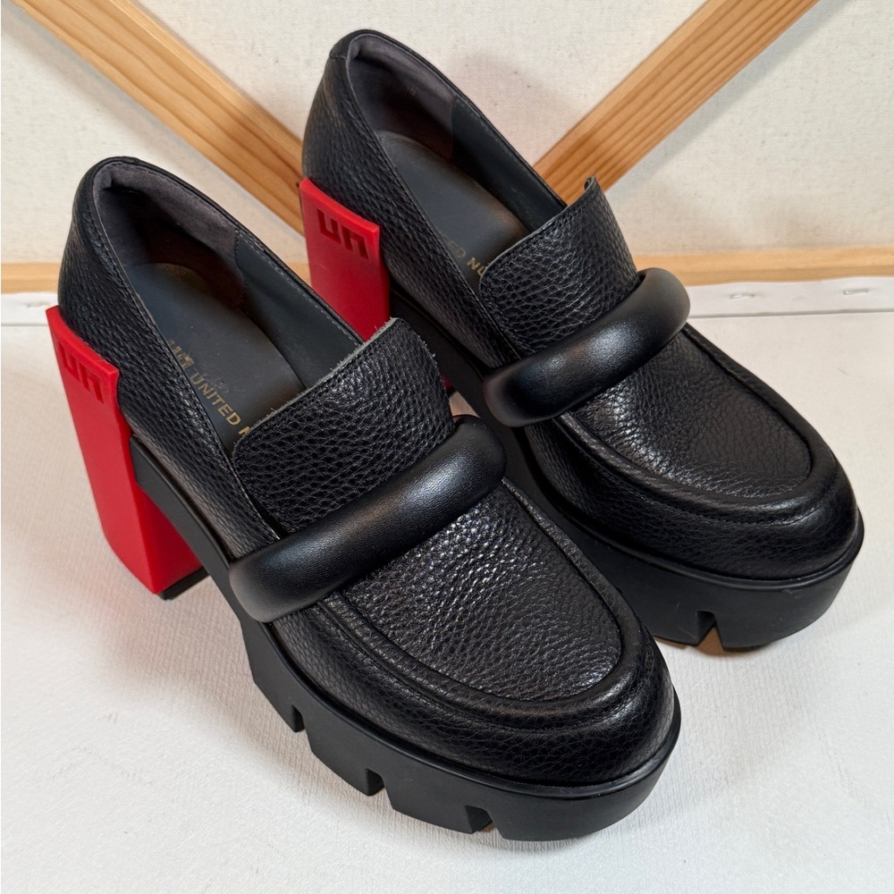 United Nude Black and Red Grip Loafer Mid Sz 8.5
